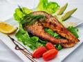 Tuna steak.
