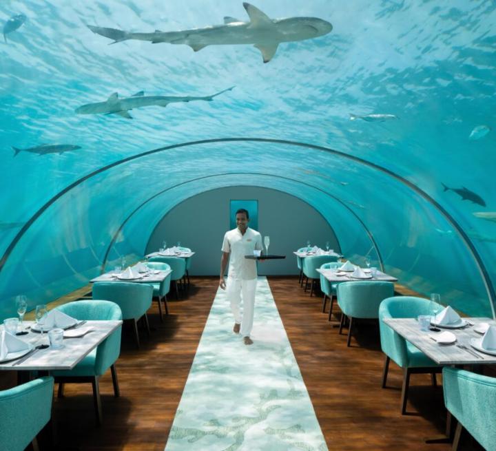 Ithaa Undersea Restaurant.