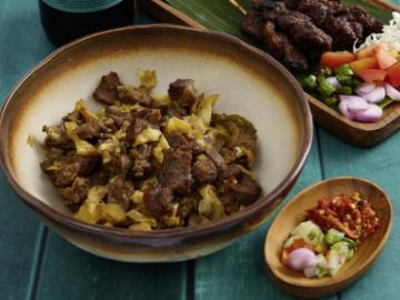 Sate goreng kambing
