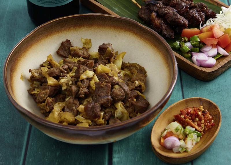 Sate goreng kambing