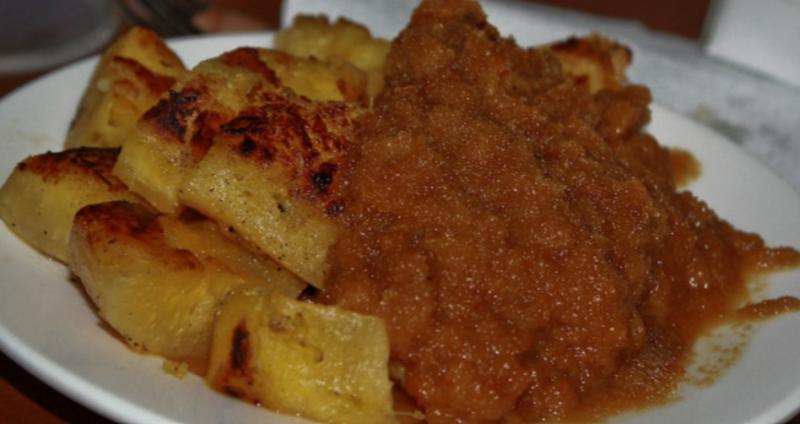 Nama "colenak" berasal dari bahasa Sunda, "dicocol enak", yang berarti "dicocolkan enak" karena cara menyantapnya adalah dengan mencelupkan tape bakar ke dalam saus gula aren. 
